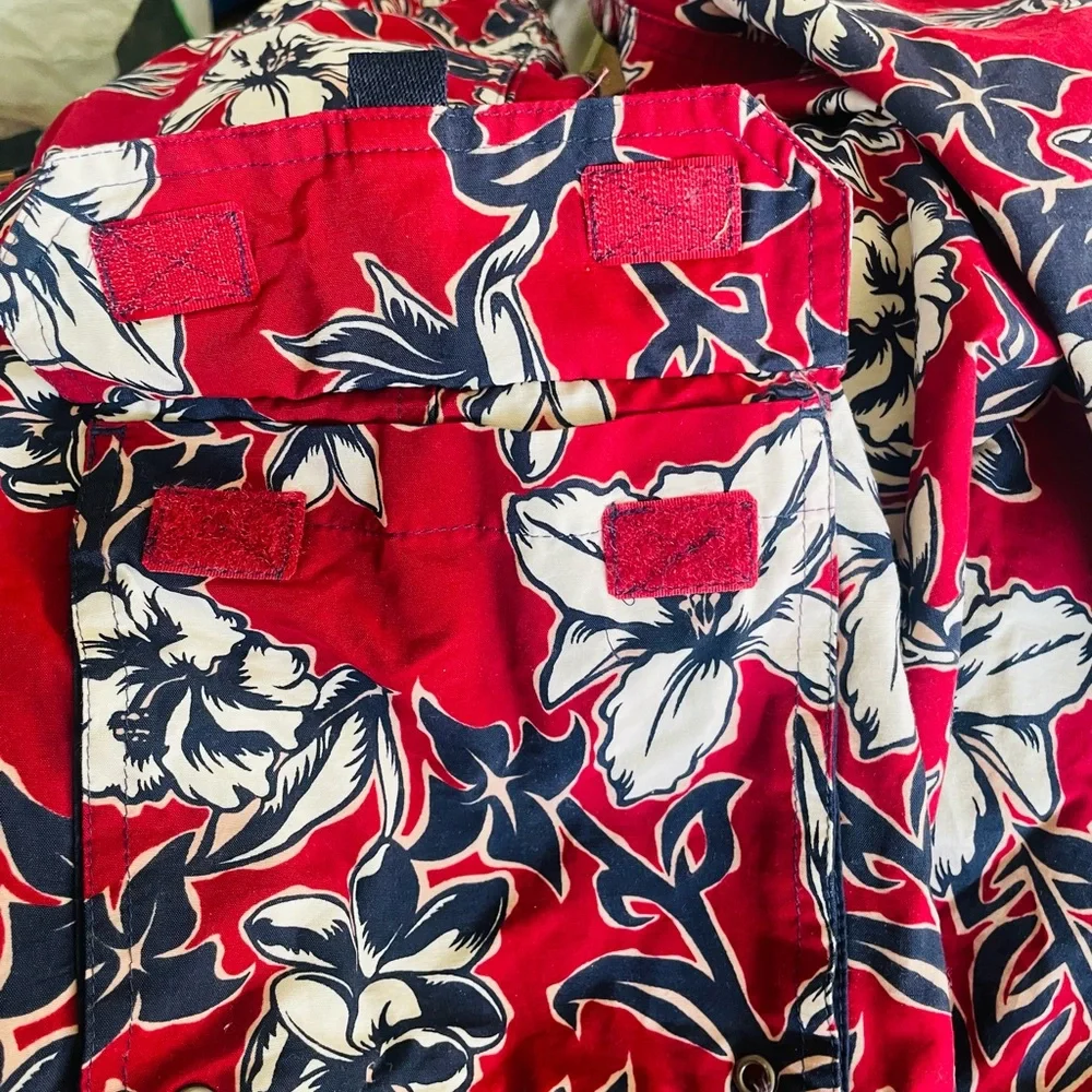 Sonoma Tropical Blue and Maroon Men's Swim‎ Trunks, Size Large